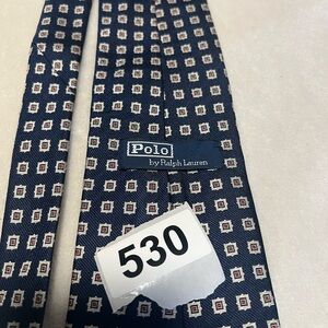 Polo by Ralph Lauren Navy Geometric Silk Tie